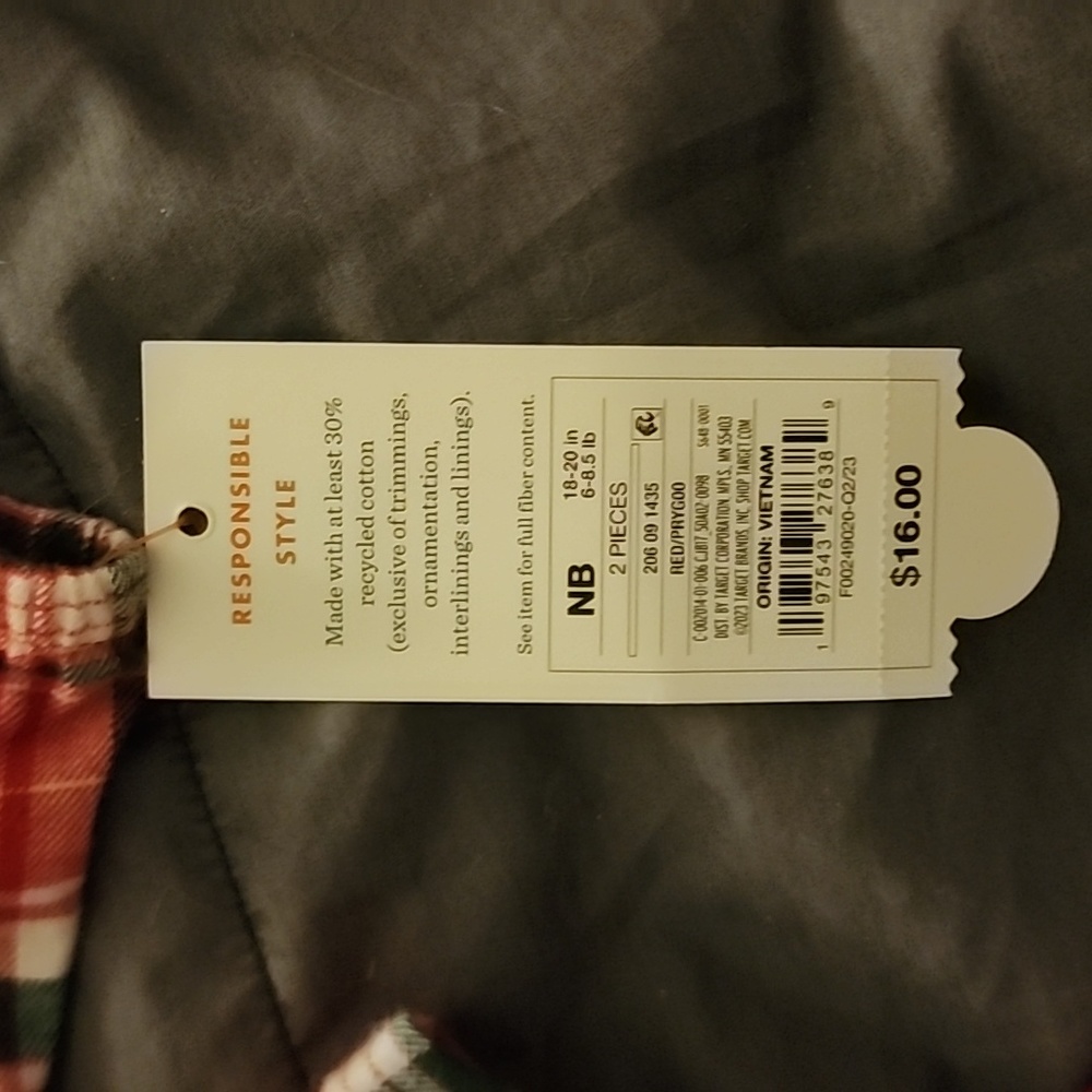 Cat and Jack Plaid Set - Picture 3 of 3